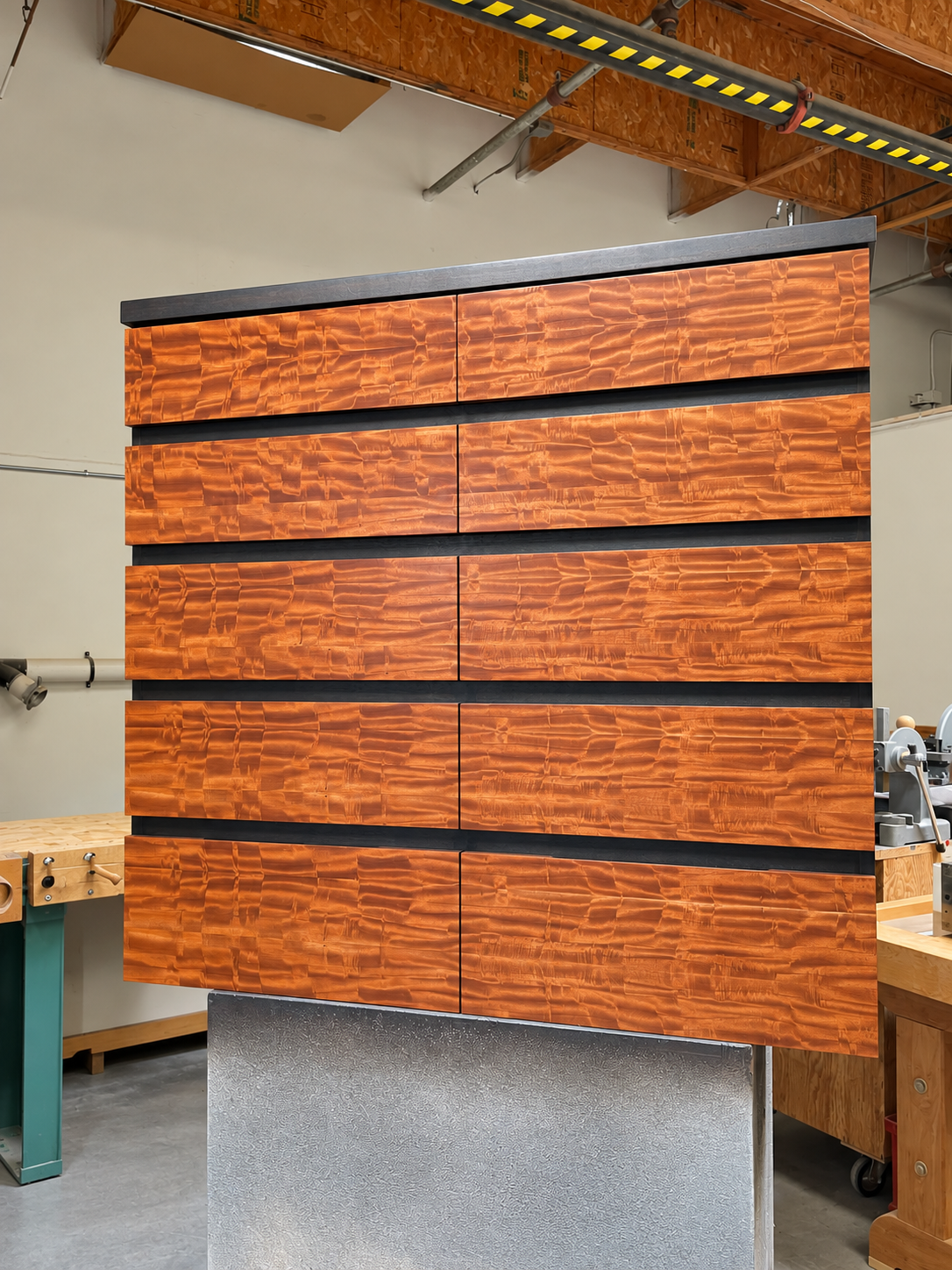 Figured wood dresser by Burkee Designs